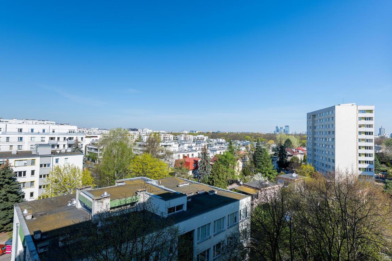 Maklakiewicza 17 - 700M Od Szpitala Mswia - 4Km Do Lotniska Chopina - Maly Balkon - Piekny Widok Na Centrum Warszawy Warschau Exterior foto